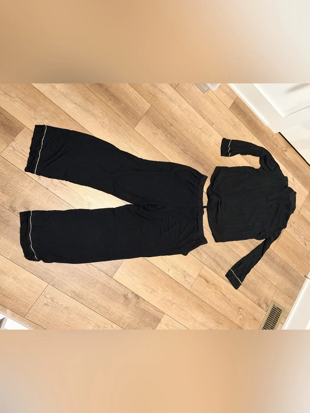 Victoria’s Secret SoSoft™ Modal Long Pajama Set; Black Pajama Set; Large; Sleep